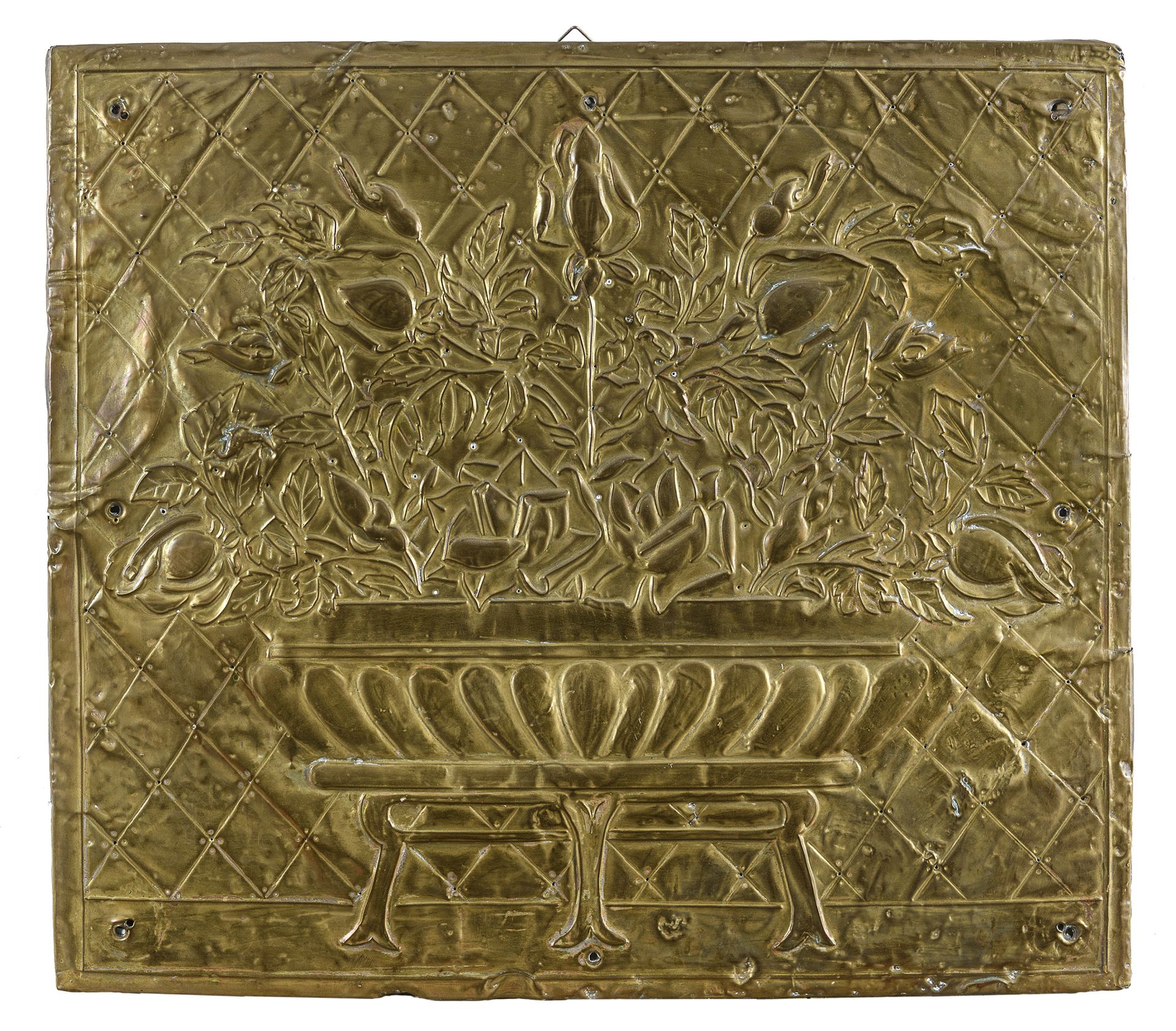 BAS-RELIEF IN GILDED COPPER 18th CENTURY