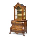 WALNUT BUREAU BOOKCASE NETHERLANDS EARLY 19th CENTURY