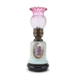 PORCELAIN LAMP LATE 19TH CENTURY