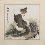 A CHINESE MIXED MEDIA PAINTING 20TH CENTURY