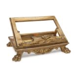 BOOKREST IN GILTWOOD LATE 18th CENTURY