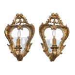 PAIR OF GILTWOOD MIRRORS LATE 19th CENTURY