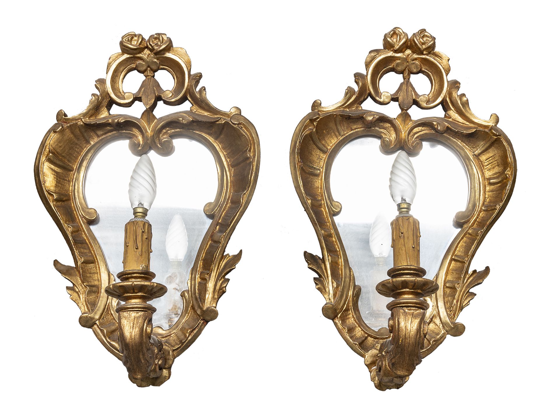 PAIR OF GILTWOOD MIRRORS LATE 19th CENTURY