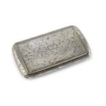 SILVER TOBACCO BOX FRANCE LATE 19TH CENTURY