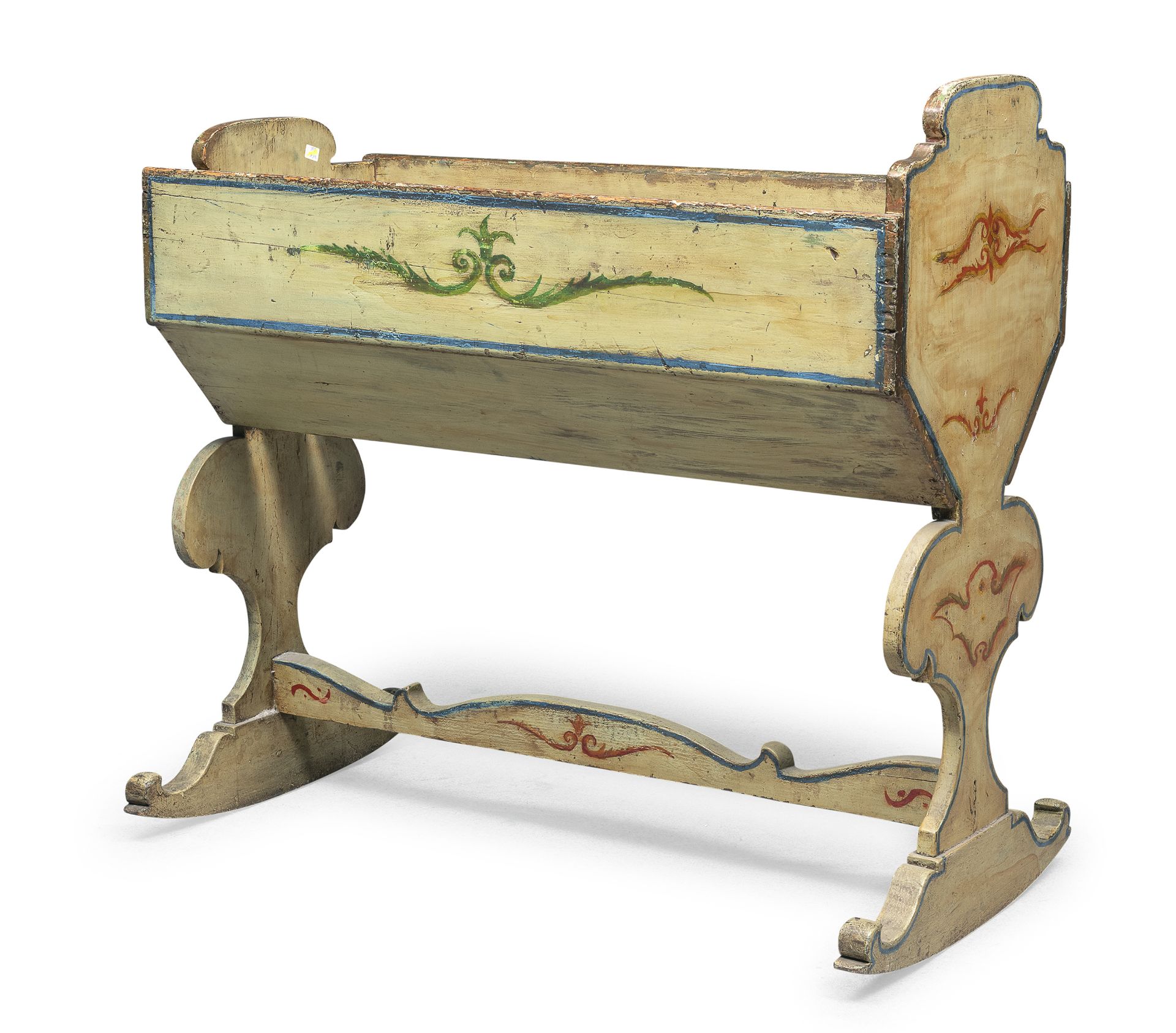 CRADLE IN LACQUERED WOOD MARCHE LATE 18th CENTURY
