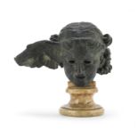 BRONZE NIKE HEAD 18TH CENTURY