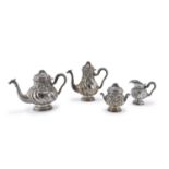 SILVER-PLATED TEA AND COFFEE SET LATE 19th CENTURY