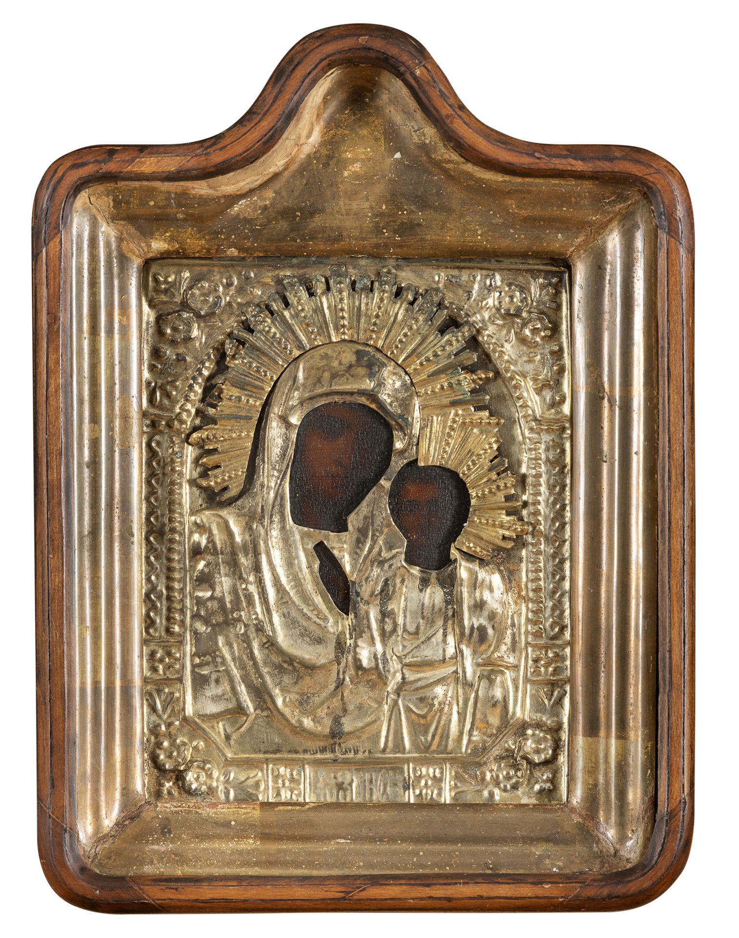 RUSSIAN OIL ICON LATE 19TH CENTURY