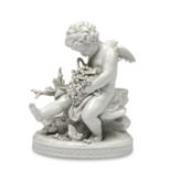 WHITE PORCELAIN SCULPTURE GINORI LATE 19TH CENTURY