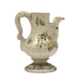 SMALL MAJOLICA COFFEE POT PROBABLY BASSANO 18TH CENTURY