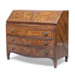 WALNUT BRIAR SECRETAIRE PROBABLY EMILIA 18TH CENTURY