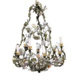 LACQUERED METAL CHANDELIER 19th CENTURY