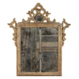 MIRROR IN GILTWOOD ELEMENTS OF THE 18TH CENTURY