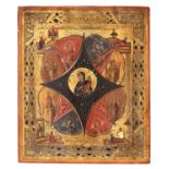 RUSSIAN SCHOOL TEMPERA ICON 19TH CENTURY