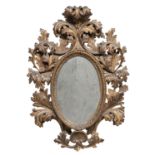 BEAUTIFUL GILTWOOD MIRROR PROBABLY 18TH CENTURY FLORENCE