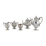 SILVER TEA AND COFFEE SET STERLING UNITED STATES EARLY 20TH CENTURY