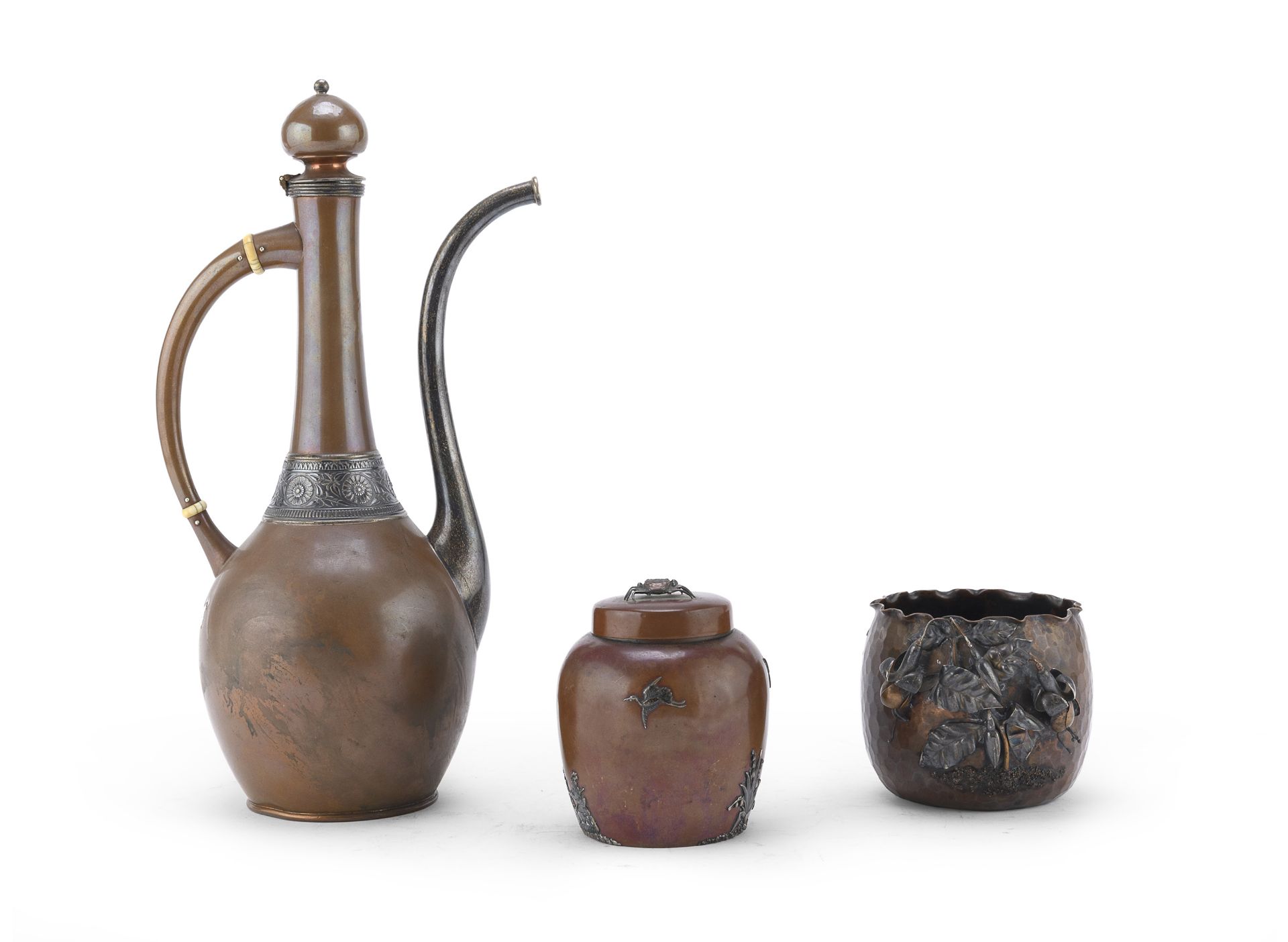 THREE COPPER OBJECTS LATE 19th CENTURY GORAHAM PUNCH