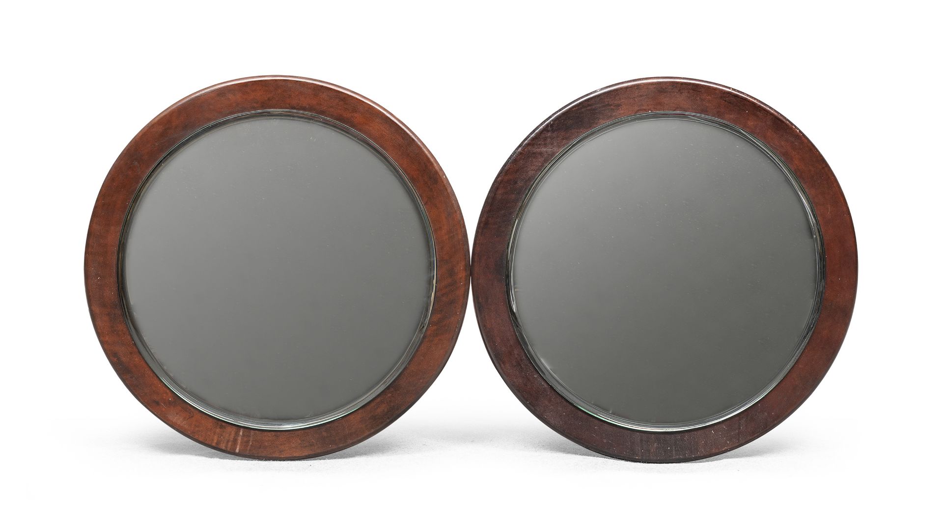 PAIR OF CIRCULAR MIRRORS 1970s