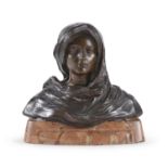 BRONZE MADONNA SCULPTURE BY ANTONIO UGO