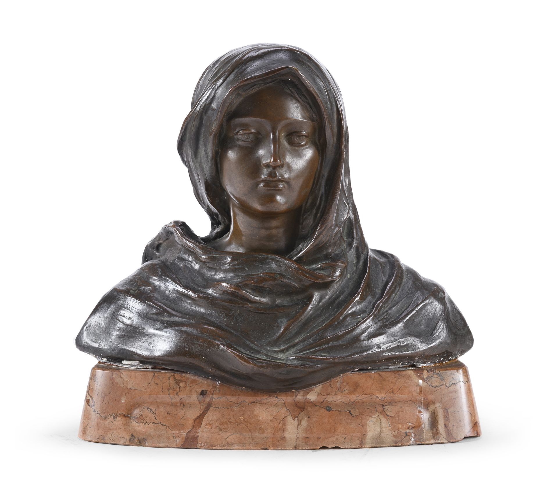 BRONZE MADONNA SCULPTURE BY ANTONIO UGO