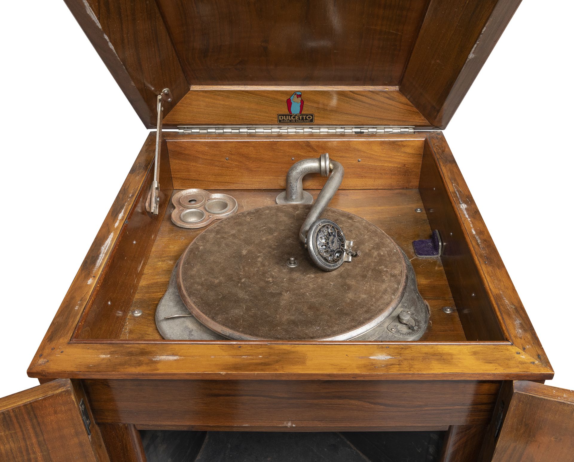 TURNTABLE CABINET IN BEECH DULCETTO BRAND ENGLAND - Image 3 of 3