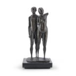 BRONZE ADAM AND EVE SCULPTURE BY VENANZIO BACCILIERI