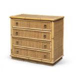 BAMBOO CHEST OF DRAWERS 1970s
