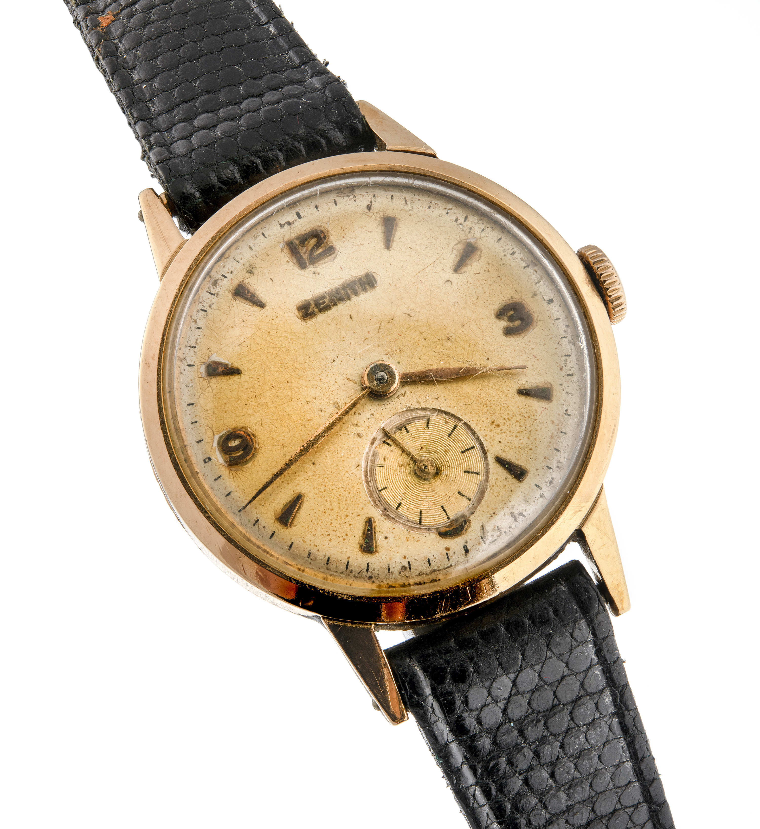 GOLD ZENITH LADY WRIST WATCH