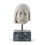 RARE MARBLE SOLDIER HEAD GOTHIC PERIOD