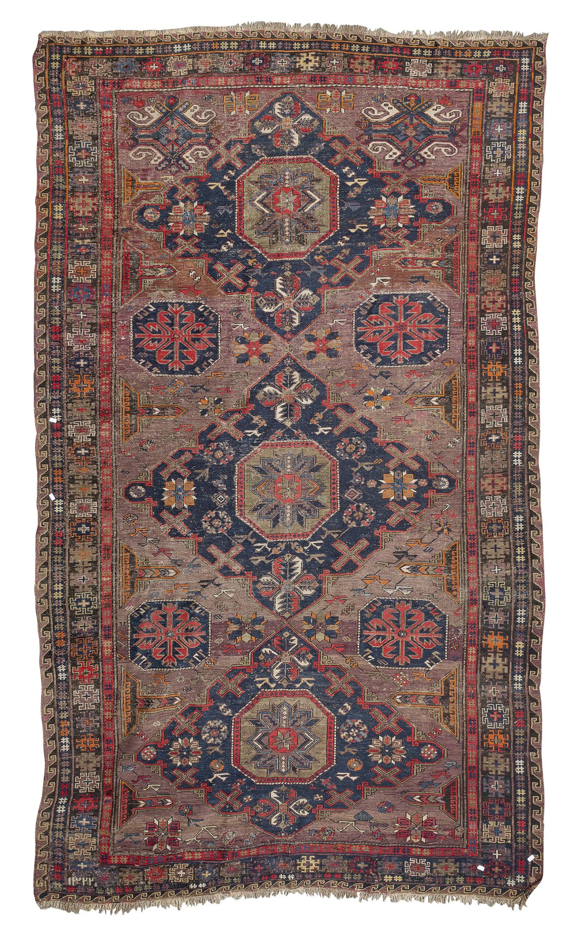 RARE KAZAK LORI-PAMPAK CARPET END OF 19TH CENTURY