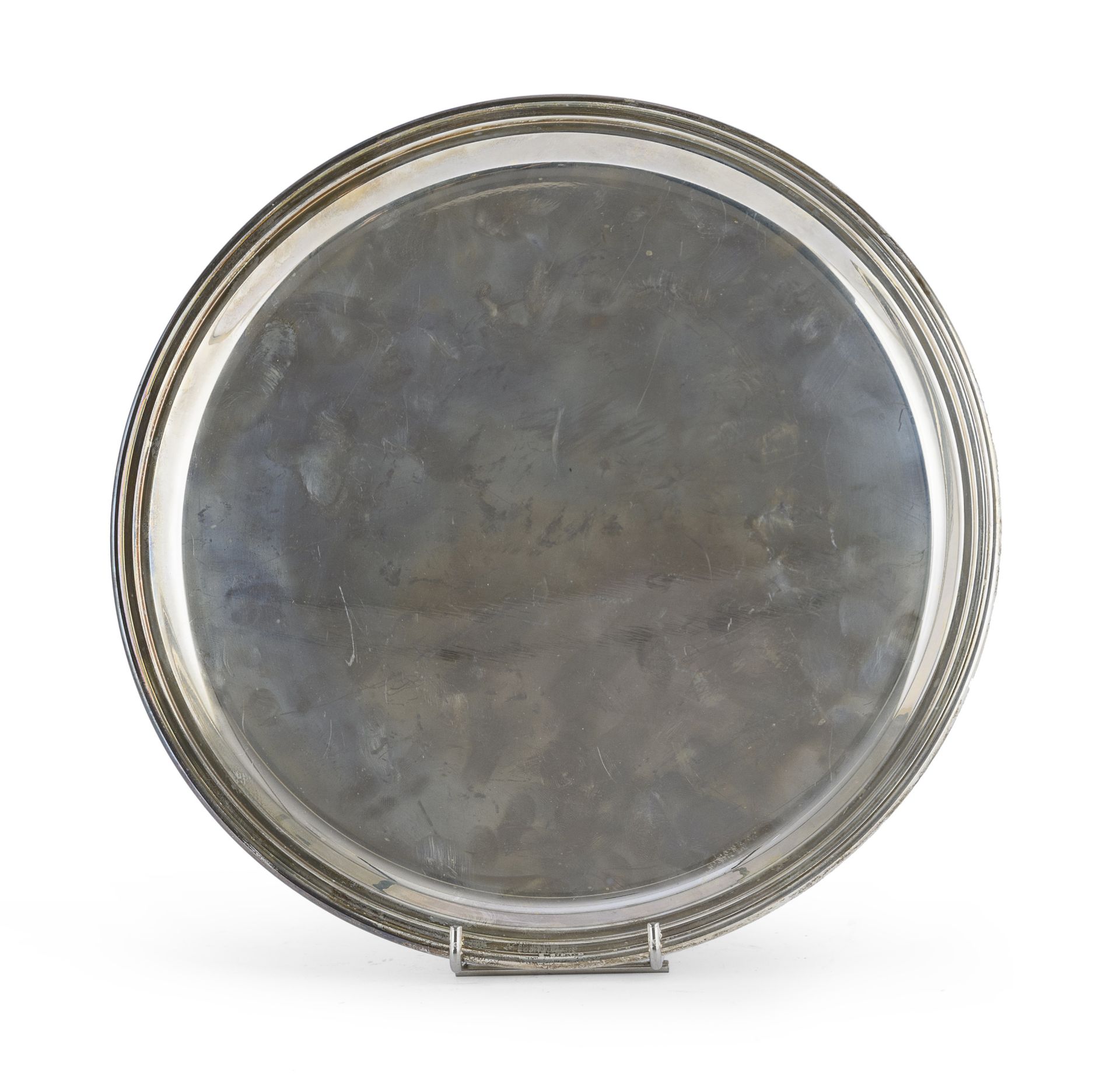 CIRCULAR SILVER TRAY PADUA POST 1968