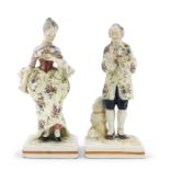 PAIR OF CERAMIC SCULPTURES BASSANO LATE 19TH CENTURY