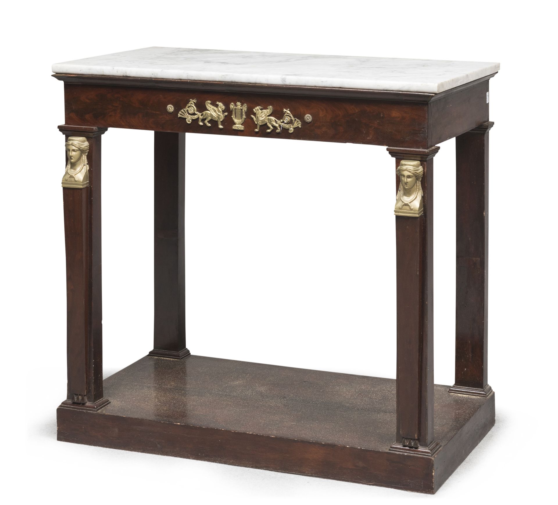 MAHOGANY CONSOLE FRANCE EMPIRE PERIOD