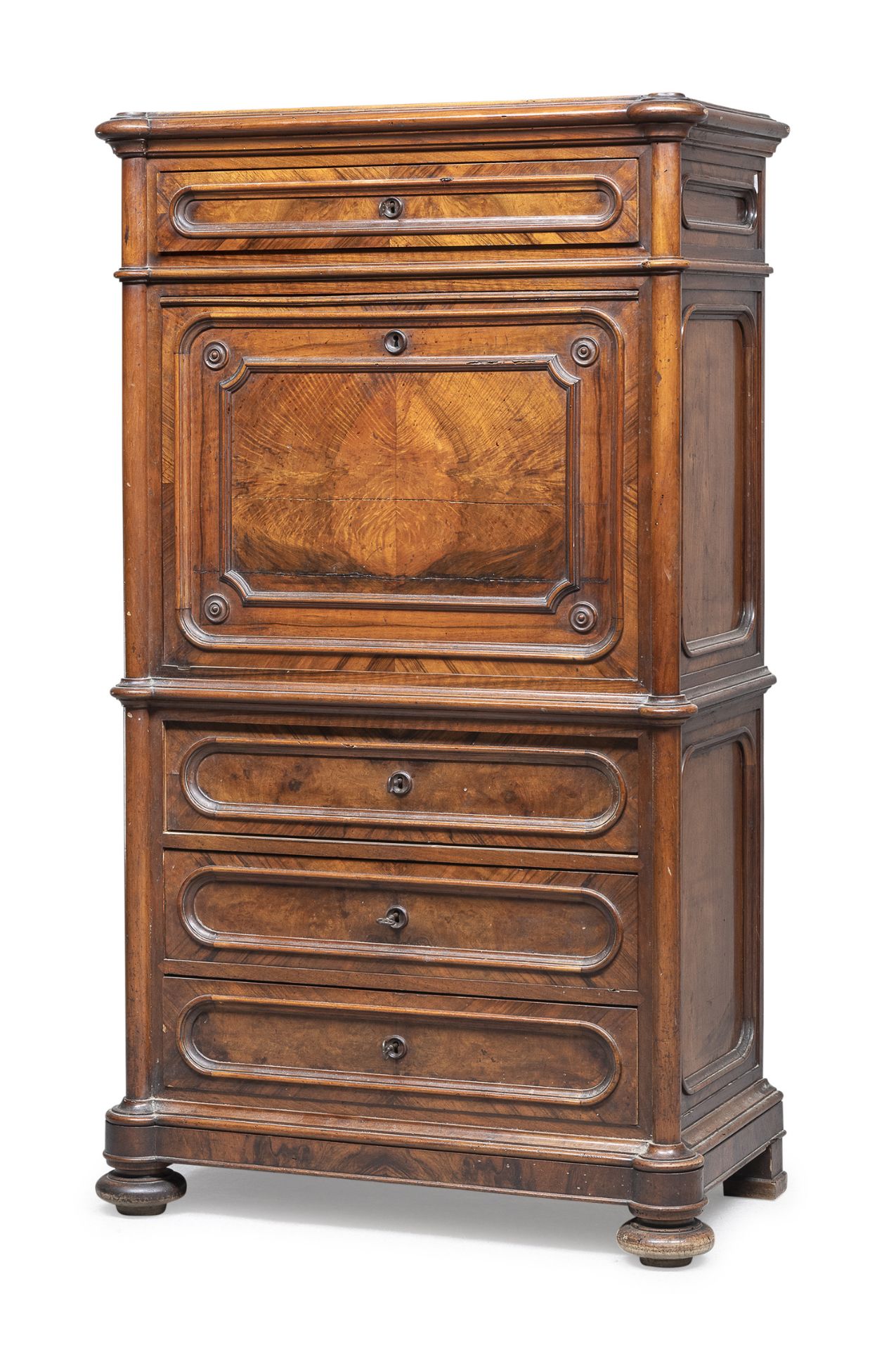 RARE WALNUT SECRETAIRE 19TH CENTURY