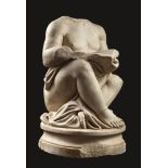 HEADLESS SCULPTURE IN WHITE MARBLE 17TH CENTURY