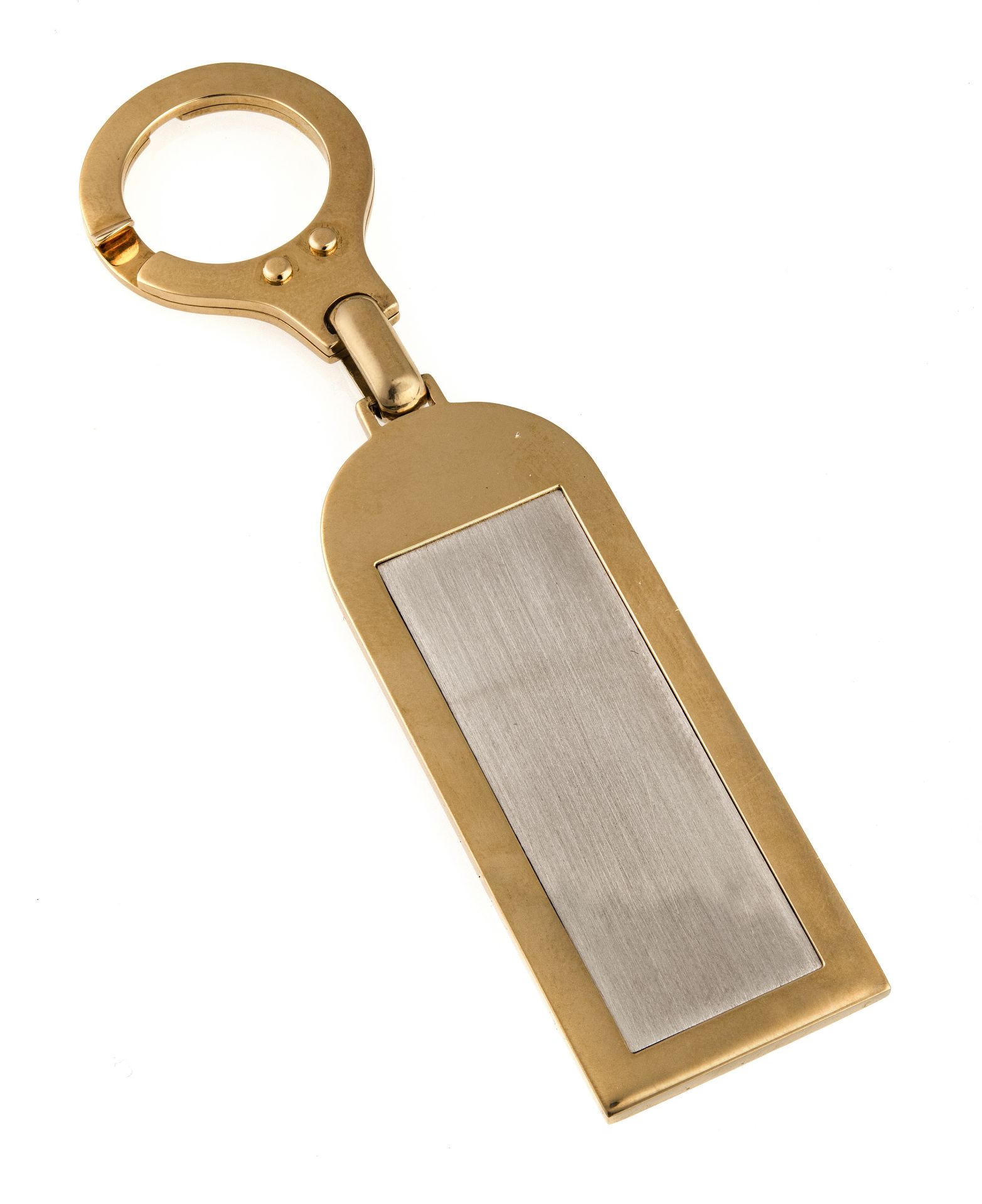 GOLD BULGARI KEY RING PENDANT