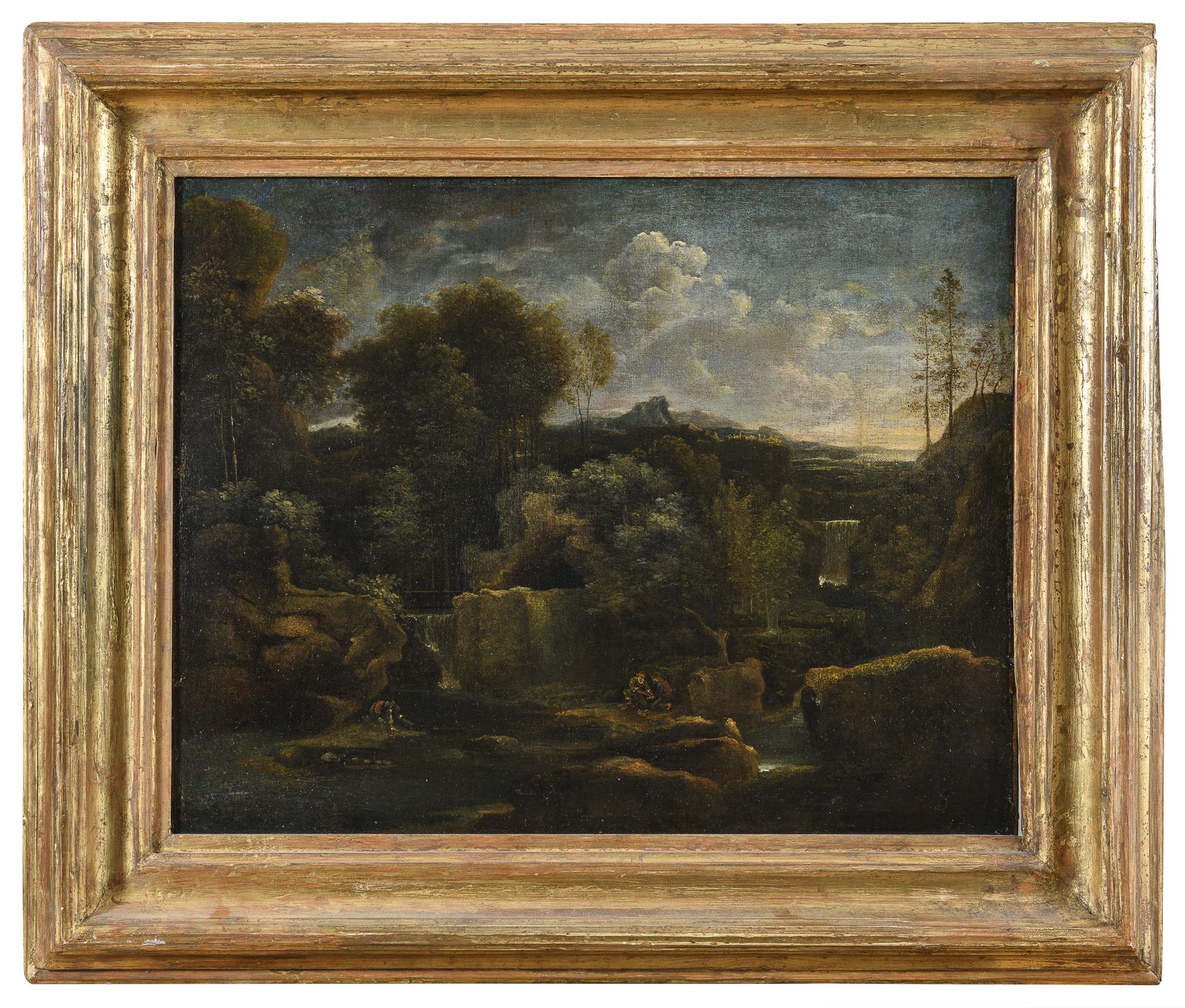 OIL PAINTING BY FOLLOWER OF GASPARD DUGHET 17TH CENTURY