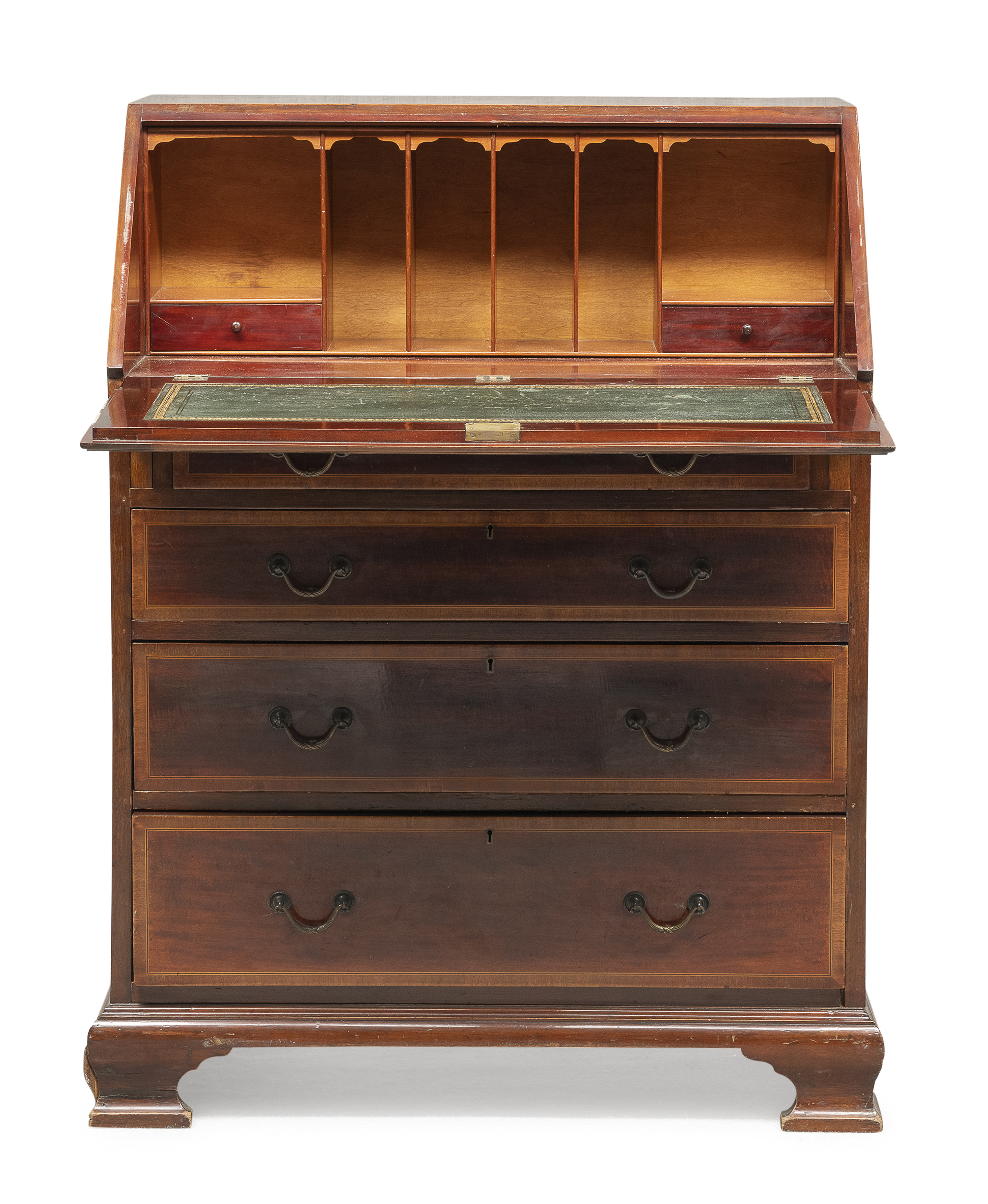 SMALL MAHOGANY SECRETAIRE ENGLAND END OF 19TH CENTURY - Image 2 of 2