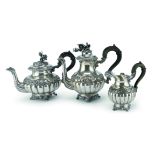 NICE SILVER TEA AND COFFEE SET VENICE 1830/1840