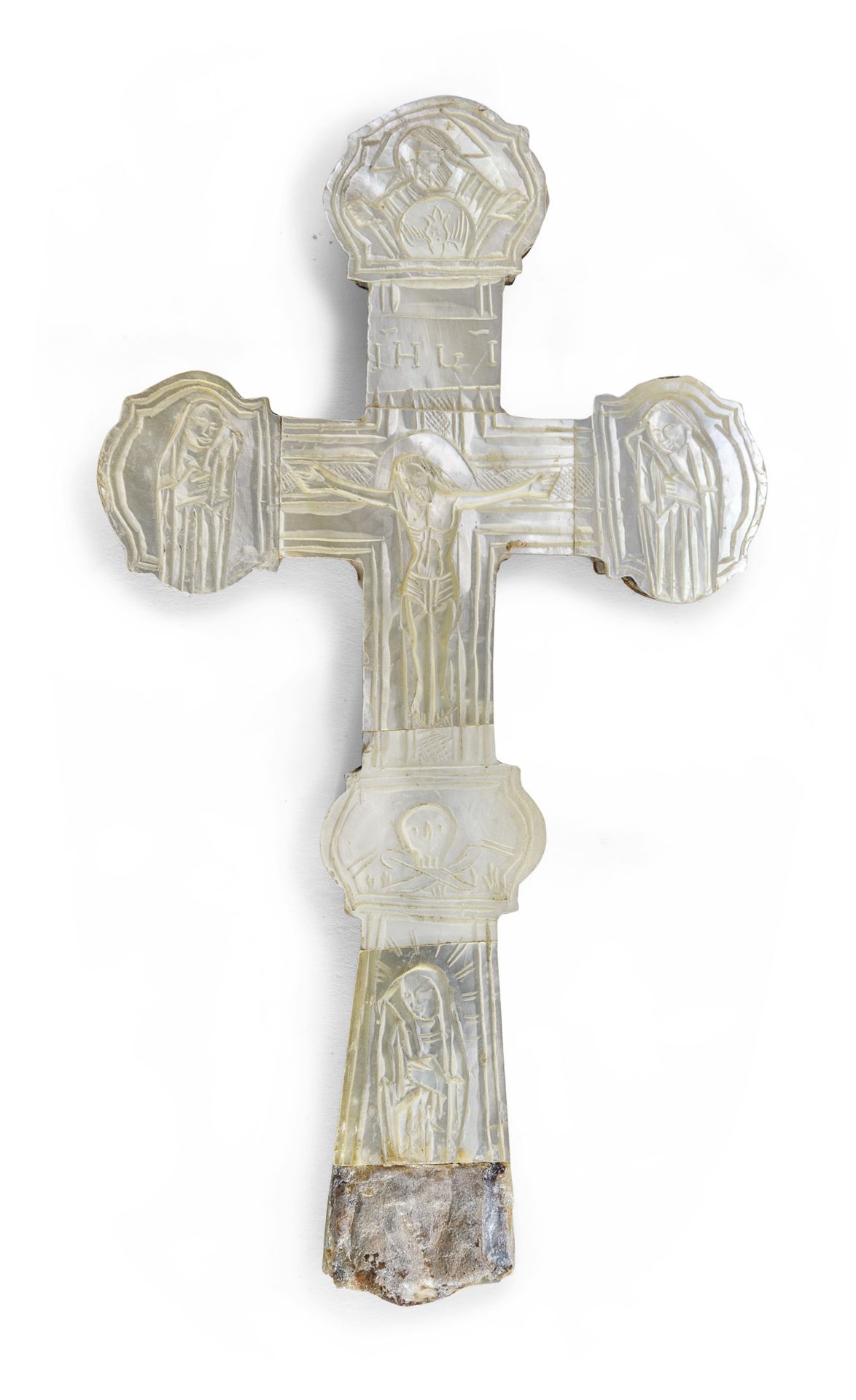 MOTHER OF PEARL CRUCIFIX END OF 19TH CENTURY