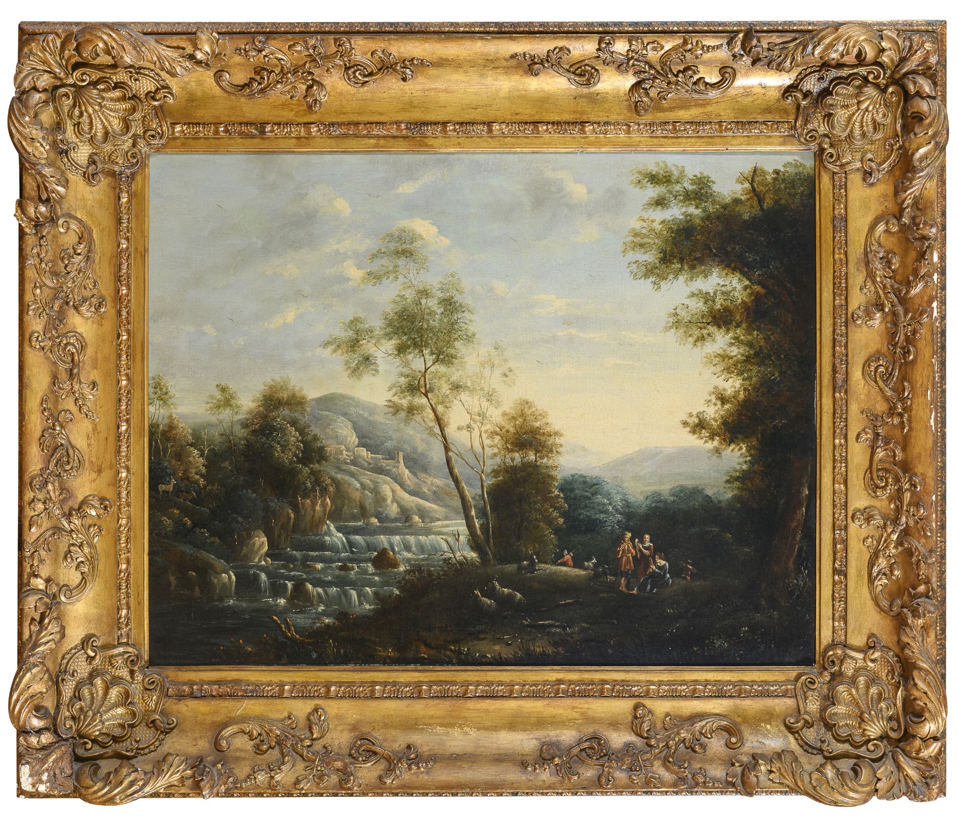 FRENCH OIL PAINTING 18TH CENTURY