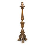 FLOOR CANDLESTICK IN GILTWOOD 18TH CENTURY