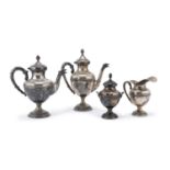 SILVER TEA AND COFFEE SET PALERMO 1944/1968