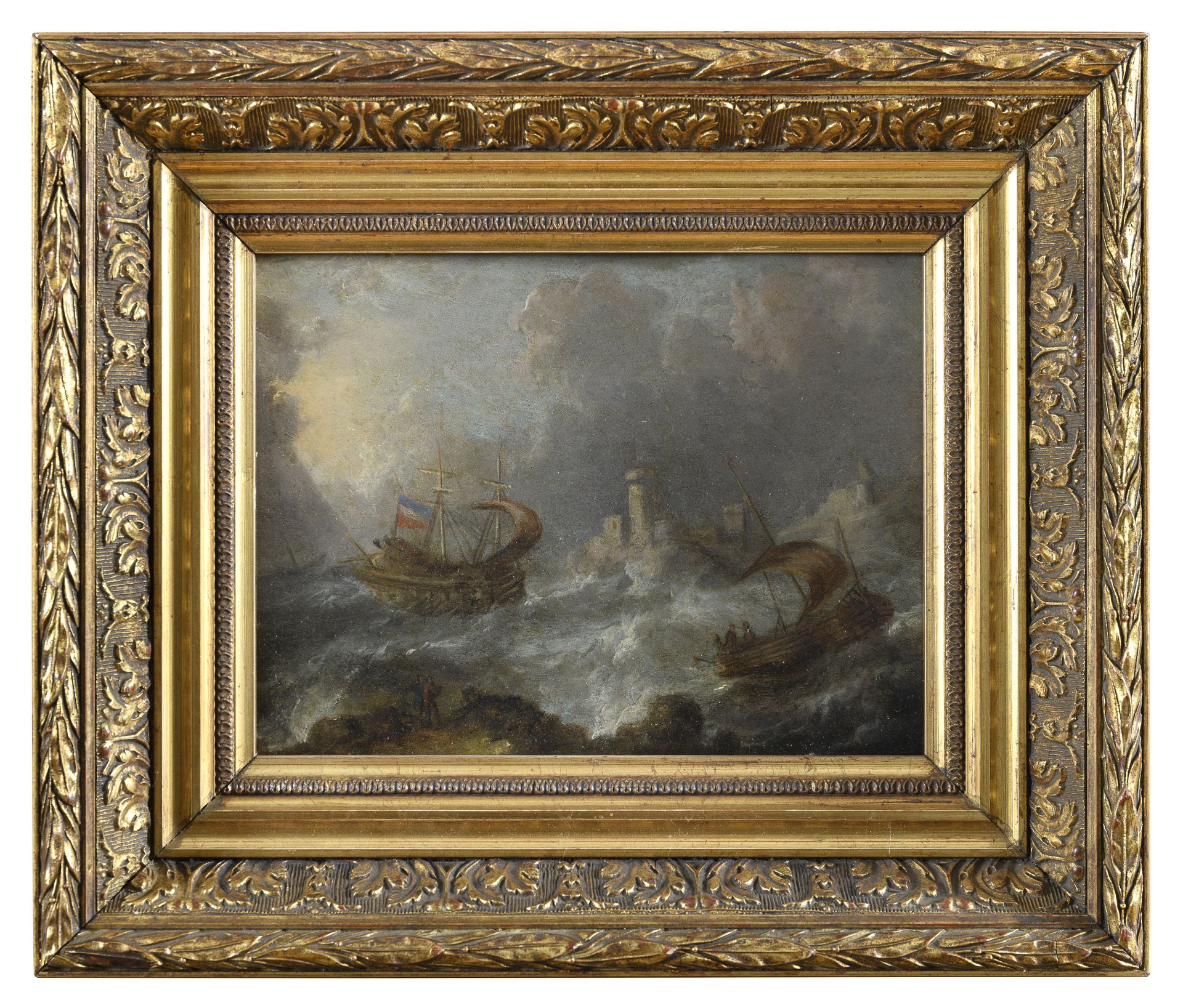 DUTCH OIL PAINTING 18TH CENTURY