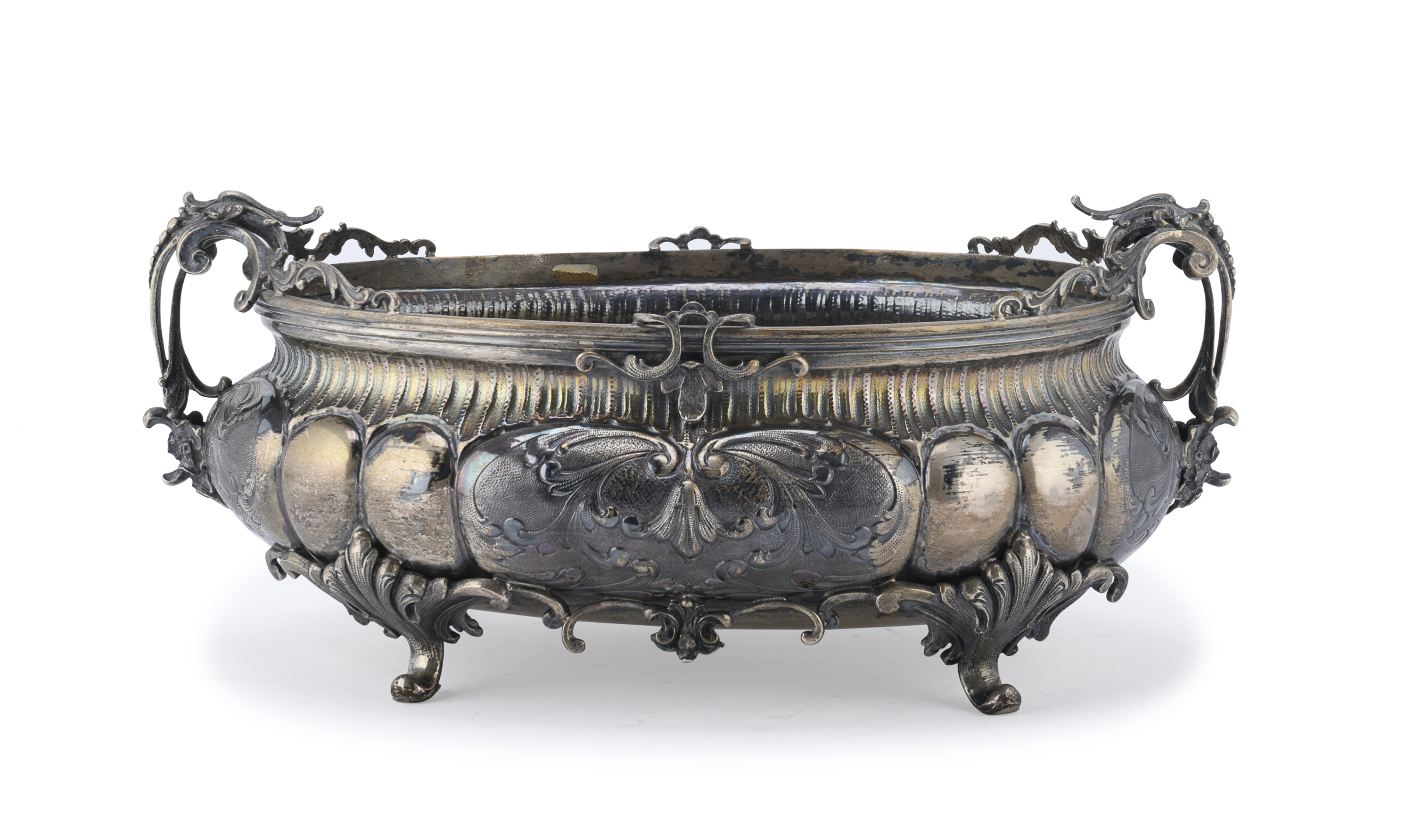 SILVER CENTERPIECE ITALY 20TH CENTURY