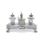 BEAUTIFUL SILVER INKWELL LONDON 1858