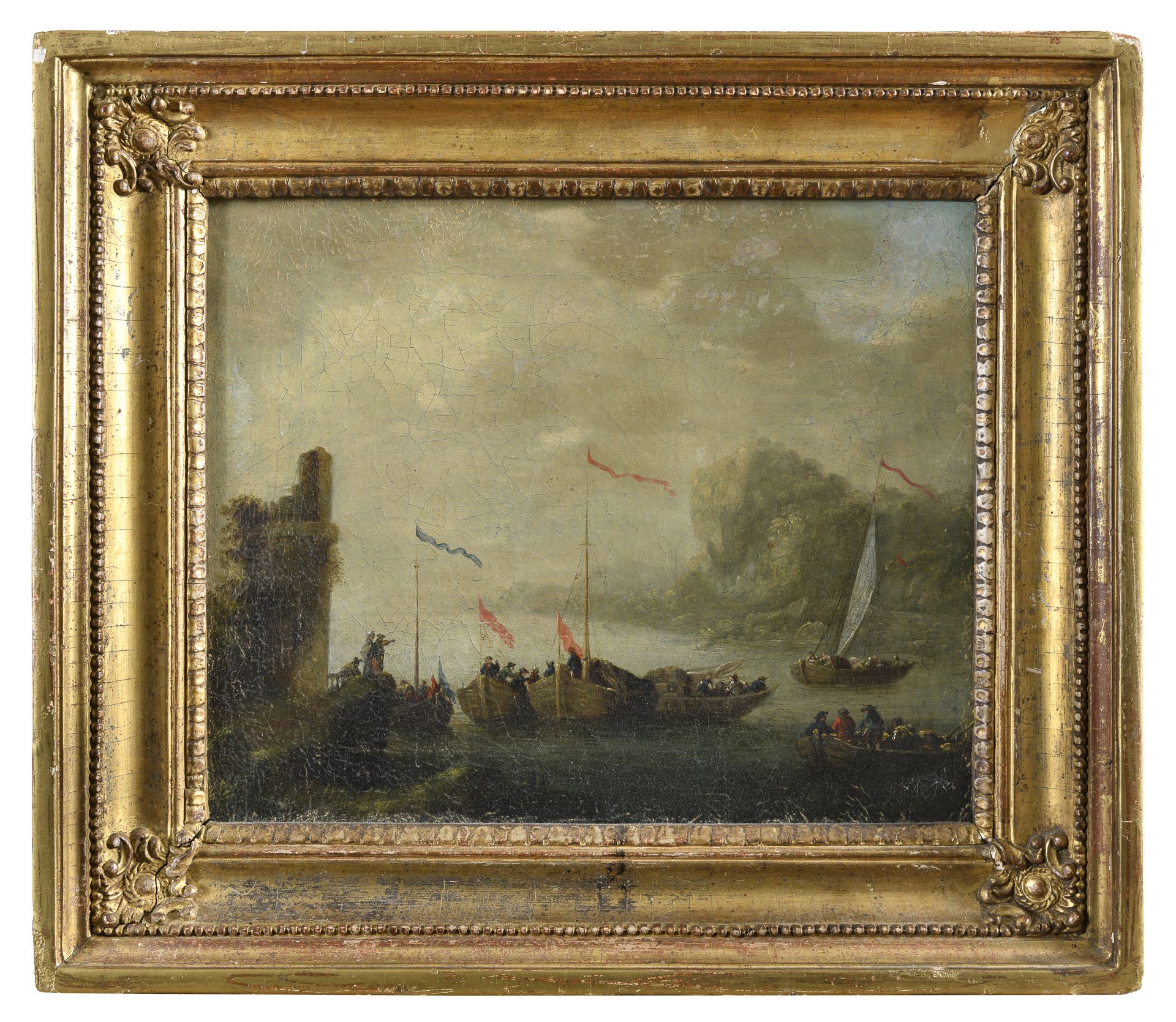 DUTCH OIL PAINTING 18TH CENTURY