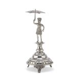 SILVER TOOTHPICK HOLDER 19TH CENTURY PORTUGAL