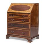 SMALL MAHOGANY SECRETAIRE ENGLAND END OF 19TH CENTURY