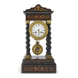 TEMPLE TABLE CLOCK 19TH CENTURY